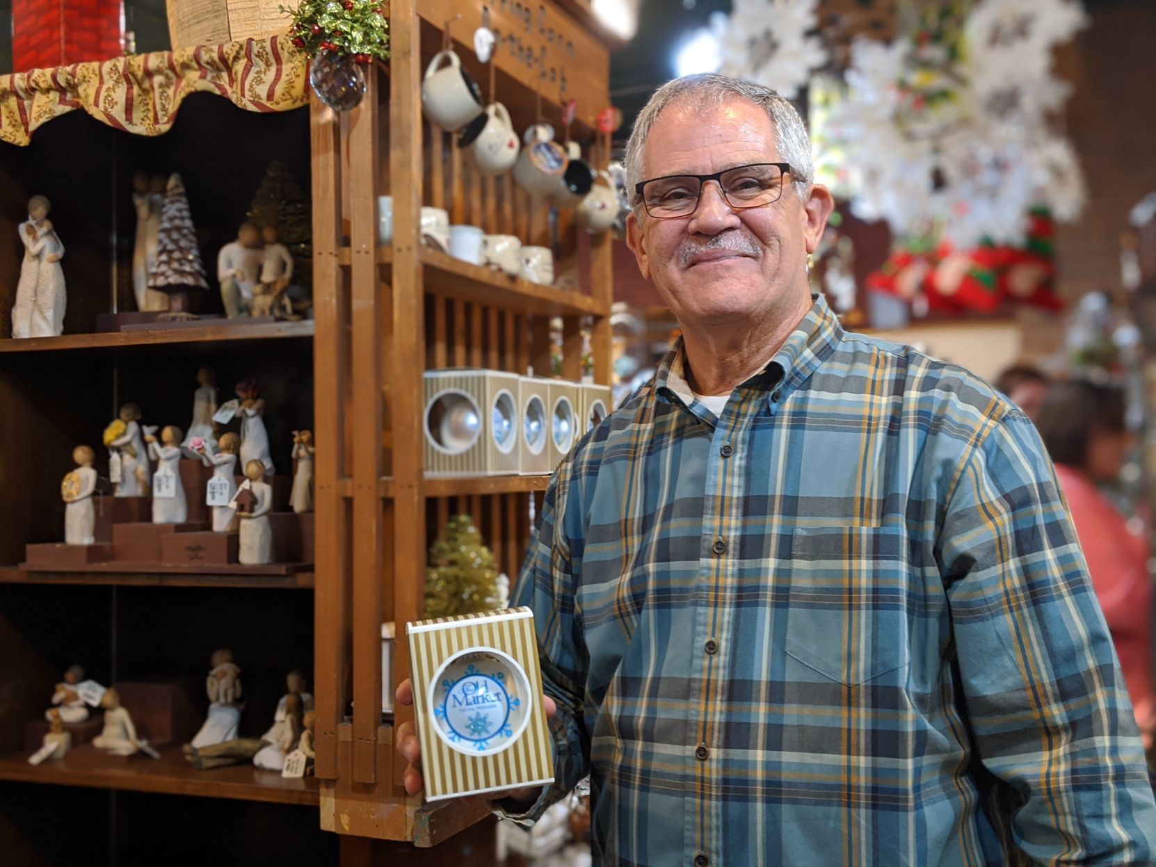 Jeff Jorgensen, owner of the Tannenbaum Christmas shop